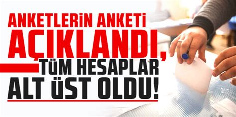 14 anket bir arada Anketlerin Anketi açıklandı Karadeniz Gazetesi