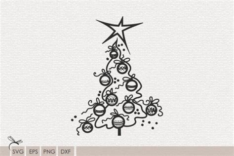 Christmas Tree Svg Files for Cricut Graphic by Dragonart · Creative Fabrica