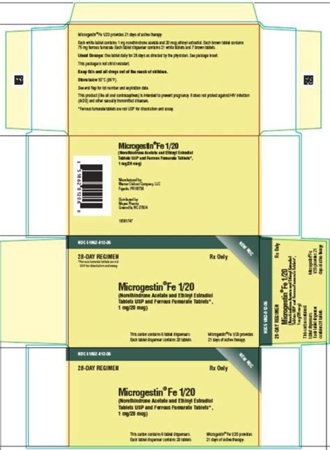 MICROGESTIN FE 1.0/20MCG - RX Products