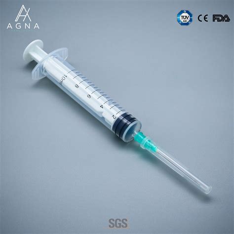 Medical Devices Disposable Luer Slip Syringe 10 Ml Medical Instrument