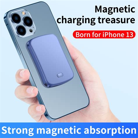 20W 10000mAh For Magsafe Battery Pack Magnetic Wireless Power Bank ...