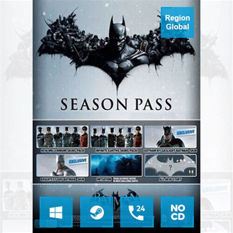 Batman Arkham Origins Season Pass DLC for PC Game Steam Key Region Free ...