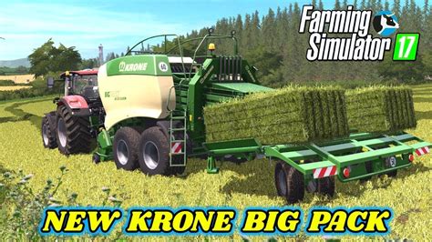 Farming Simulator 2017 Baling With A Krone Baler From The Straw