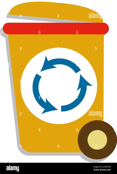 Garbage Cans And Bags In Flat Style Icons Vector Icons Of Garbage Bags