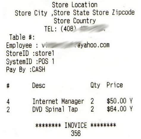 The Most Common Receipt Font of Cash Register_Receipt Font, Real ...