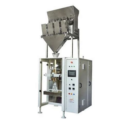 Automatic Four Head Weigher Packing Machine 25 50 Pouchesm 1 500 Pouch Per Hour At Rs