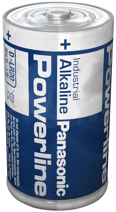 PANASONIC MONO: Alkaline battery, LR20, 1.5 volt, 18000 mAh at reichelt ...