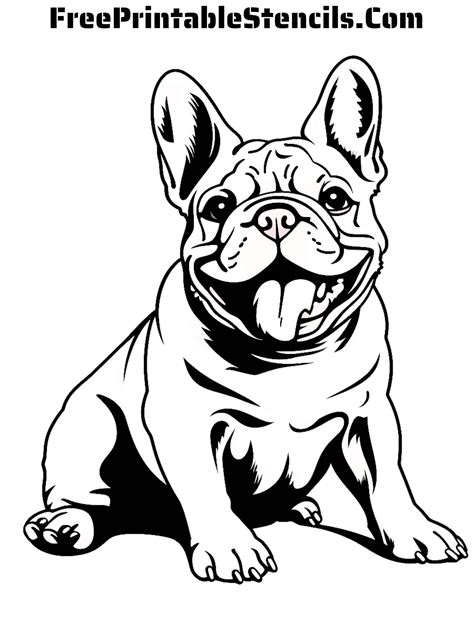 Free Printable French Bulldog Stencils Free Printable Stencils