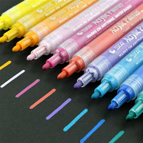 Wholesale Acrylic Paint Marker Pens Permanent Paint Pen Art Markers Set ...