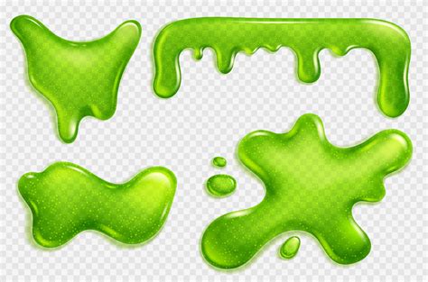 Green Slime Jelly Liquid Dripping Snot Or Glue 21794777 Vector Art At