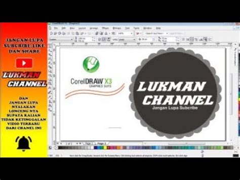 Tutorial Cara Membuat Lingkaran Bergerigi Tumpul Di Coreldraw X