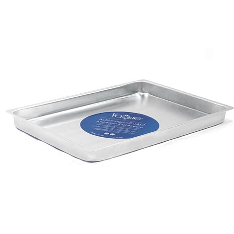 Vague Aluminium Rectangular Oven Tray 40 Cm X 30 Cm Silver Aluminium