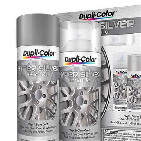 Dupli Color HSK100 11 Oz Hyper Silver And Clear High Performance