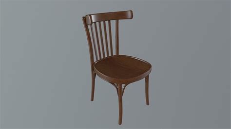 Old Wooden Chair Free 3d Model Cgtrader