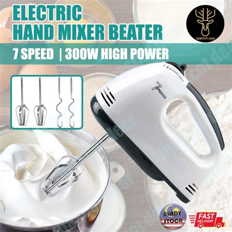 Hand Mixer Speed Portable Electric Egg Beater Mixer Blender