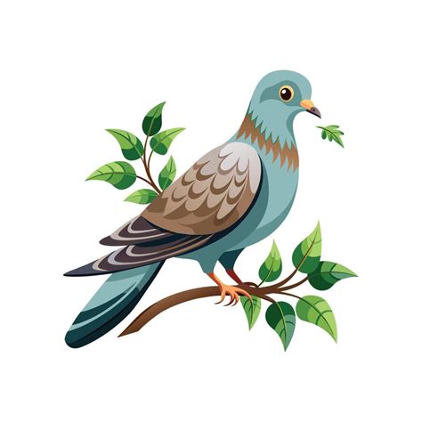 Realistic Pigeon Bird Concept Illustration 43344891 Vector Art At Vecteezy