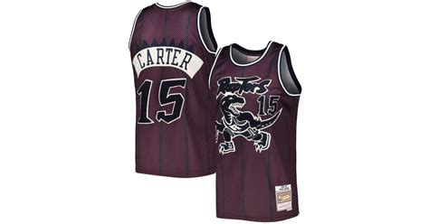 Mitchell And Ness Vince Carter Purple Toronto Raptors Hardwood Classics