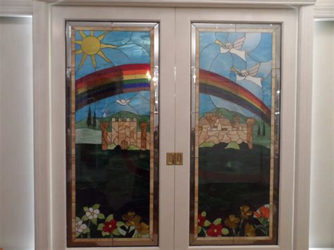 Triple Pane Insulated Tempered Stained Glass Door Inserts