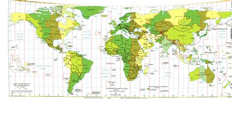 Free Printable World Map With Latitude And Longitude And Countries Printable Templates Your