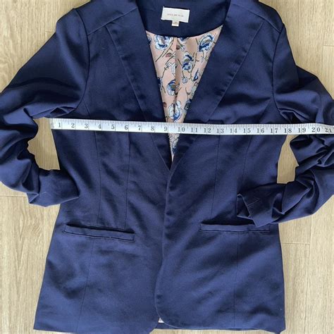 Skies Are Blue Raja Collarless Blazer Open Front Depop