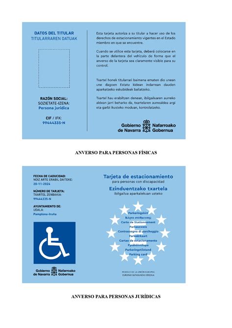 Navarra Unifica Por Primera Vez El Registro Y El Modelo De Tarjetas De Estacionamiento Para