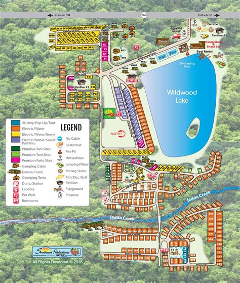 Medina, New York Campground Site Map