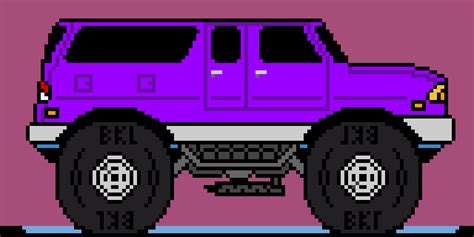 Lifted 1998 Ford Expedition Pixel Art