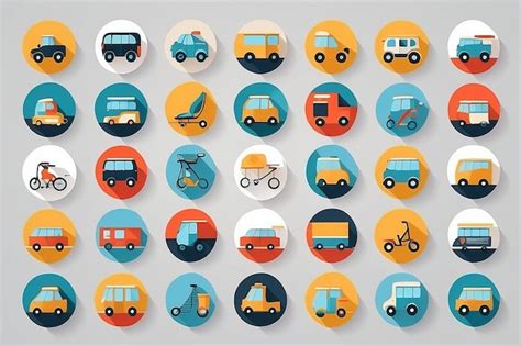 Premium Photo | Transportation Symbols