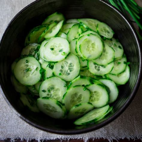 Simple Skinny Cucumber Salad Healthy Seasonal Recipes