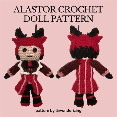 PDF PATTERN: Alastor Hazbin Hotel Crochet Doll - Etsy