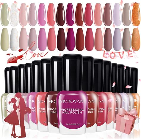 Amazon Bevimee Vegan Nail Polish Set Colors Regular Nail Polish Quick Dry White Nude