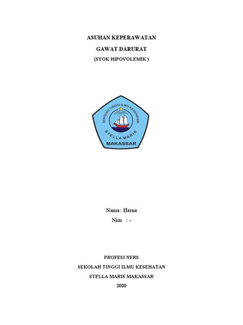 Askep Syok Hipovolemik Pdf