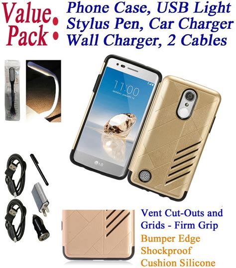 Value Pack Cables Chargers For Lg Phoenix Lg K Case Phone