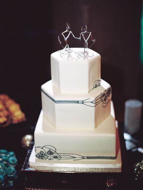 Art Deco Wedding Cake