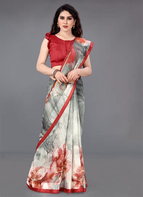 Buy Printed Casual Saree Online