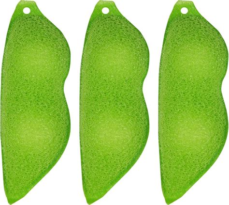 AWAVM 3PCS Beans Shaped Bottle Cleaning Sponge Reusable Bottle