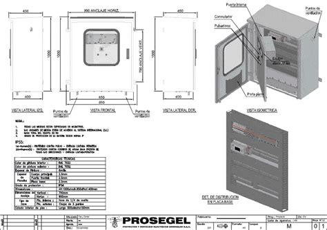 Electrical Distribution Box Prosegel Dwg Block For Autocad