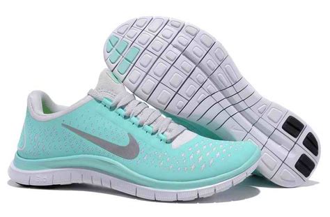 Nike Free Runs Nike Free 30 V4 Women Running Shoes Sky Blue Gray