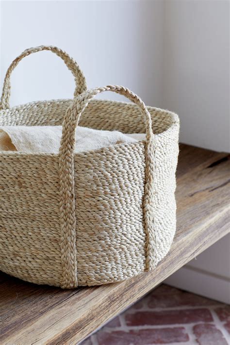 Round Jute Basket Natural The Dharma Door Europe