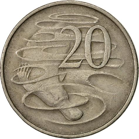 Twenty Cents 1967, Coin from Australia - Online Coin Club