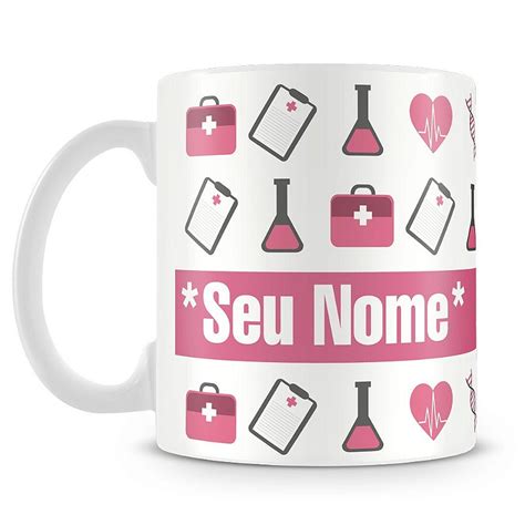 Caneca Personalizada Profissão Biomedicina Mod 3 Nome Caneca