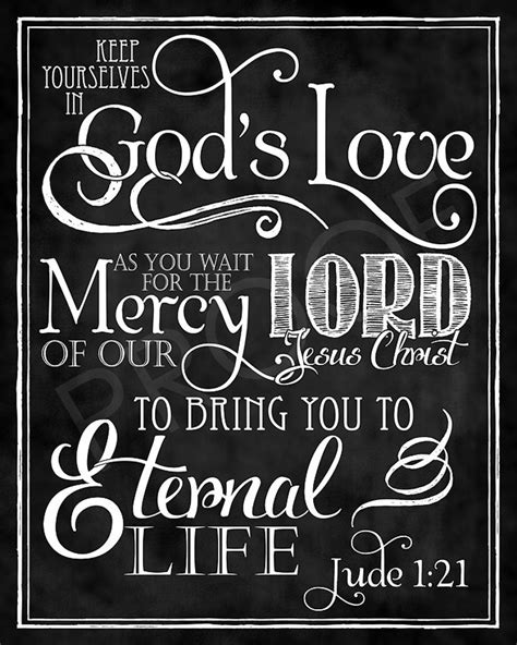 Scripture Art Jude 1 21 Chalkboard Style Etsy