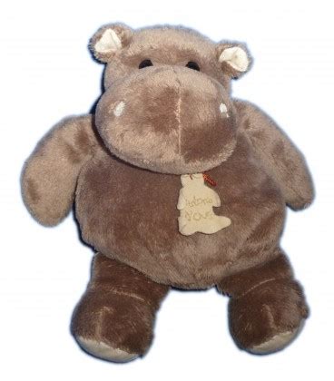 Doudou Hippopotame Marron Hippo Histoire D Ours Cm Chez Vous Des Demain