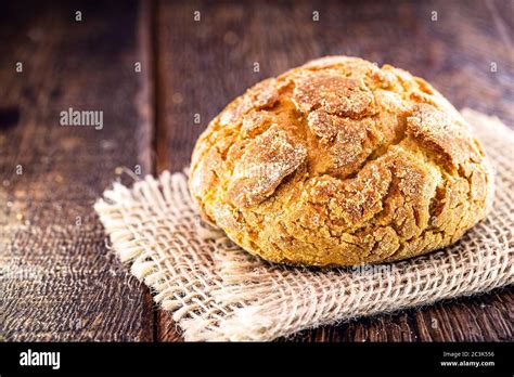 Traditional Brazilian Biscuit Called Broa De Fub Ou Broinha Made