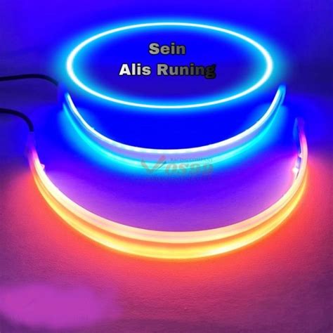 Lampu Drl Alis Cm Slim Flexible Warna Led Sen Running Kuning Senja