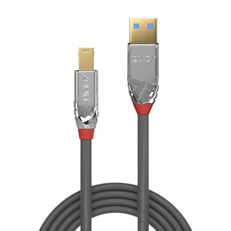 5m Usb 30 Type A To B Cable 5gbps Cromo Line From Lindy Uk