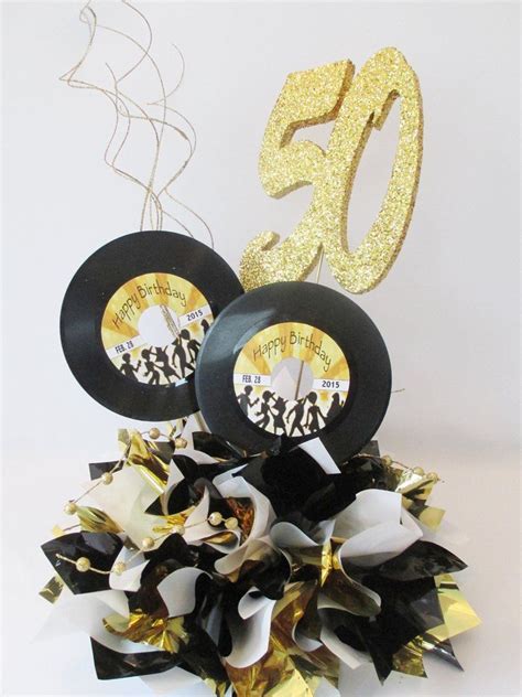 Customized 45 Records With Metallic Tissue Base And Number Centerpiece