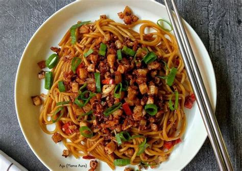 Resep Spaghetti Goreng Pedas Manis Ala Mie Gacoan Oleh Ayu Mama Aura