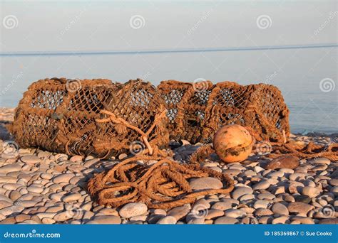 Ollas De Bogavante Con Float Budleigh Salterton Devon Uk Imagen De