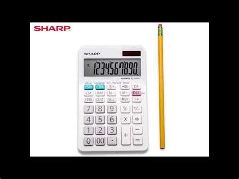 Sharp El Wb Standard Function Basic Desktop Calculator Large